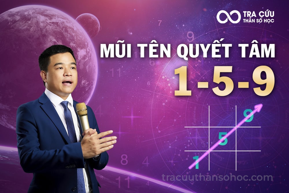 Mũi Tên 1-5-9 Trong Thần Số Học - Ý Nghĩa Mũi Tên Quyết Tâm